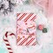 Reversible Christmas Wrapping Paper - Mini Roll - 17 Inch x 33 Feet - Santa Claus Cup and Stripe Wrapping Paper for Chrsitmas, Holiday, Party Celebration